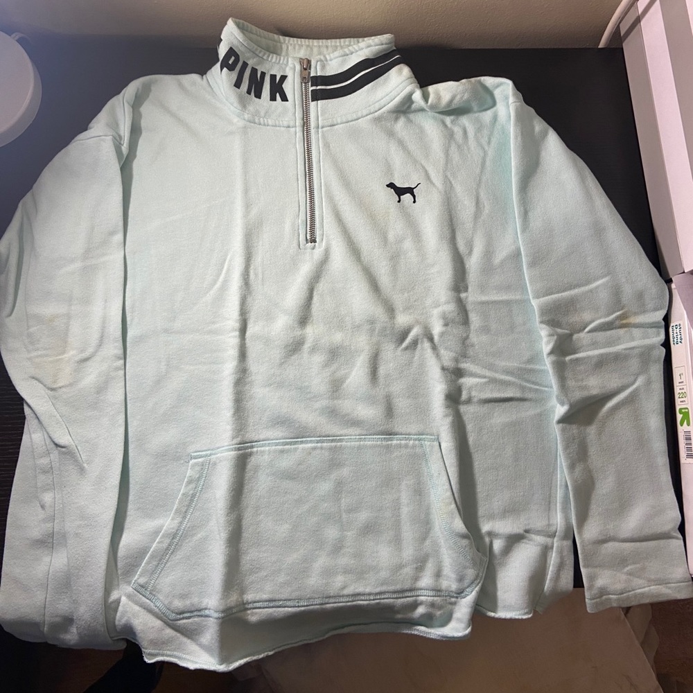 Mint Victoria’s Secret Pink Quarter 1/4 Zip Small